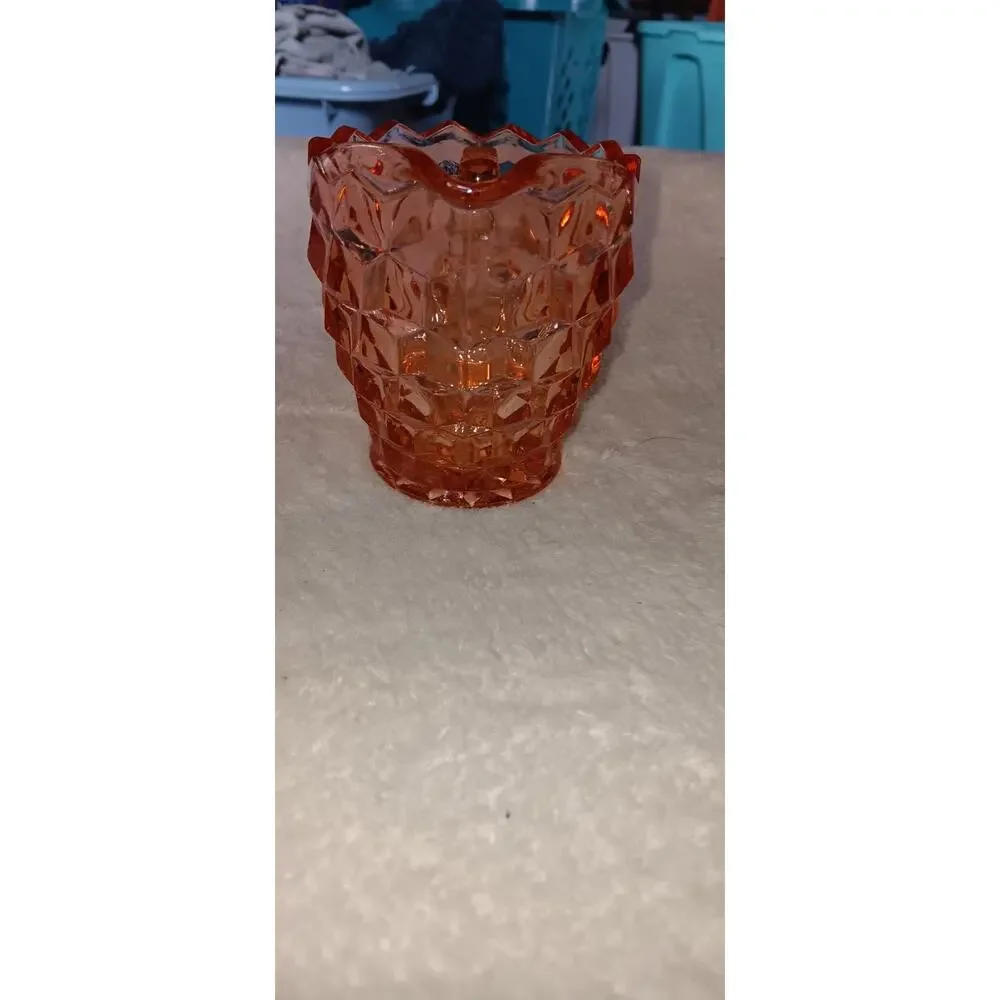 Vintage Indiana Whitehall Glass Cubist 4